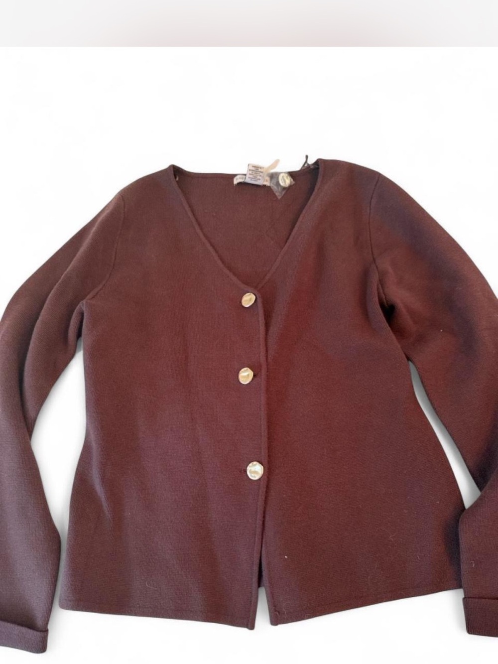 Sincerely Jules Brown V-Neck Button Cardigan